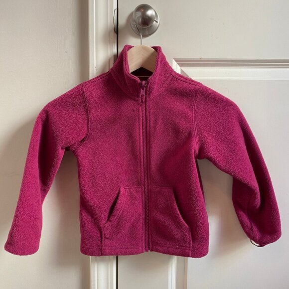 Girl's 3 in 1 Magenta Parka, Size 5 - Picture 6 of 6